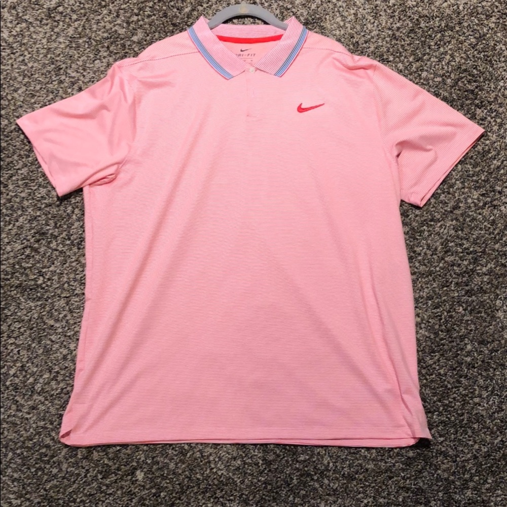 Nike Dri Fit Golf Polo Red.